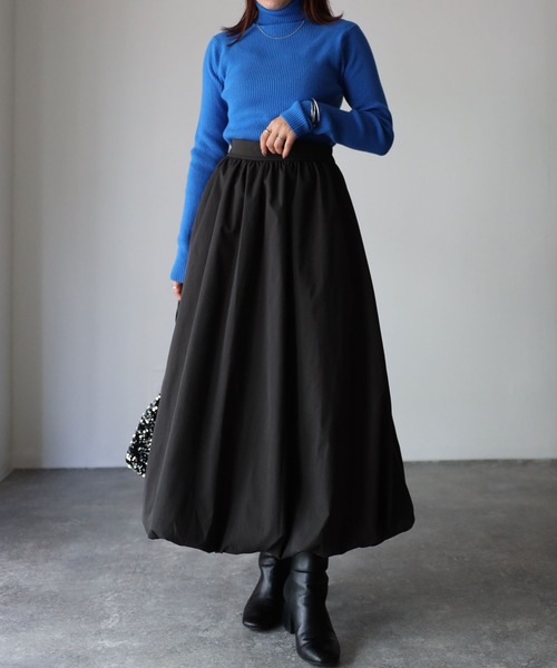 Riberry(リベリー)の「バルーンスカート(スカート・レディース・ブラック/チャコールグレー/ベージュ/ネイビー・MEDIUM)」の14枚目の写真