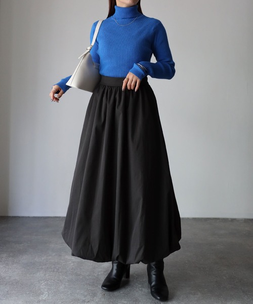 Riberry(リベリー)の「バルーンスカート(スカート・レディース・ブラック/チャコールグレー/ベージュ/ネイビー・MEDIUM)」の16枚目の写真