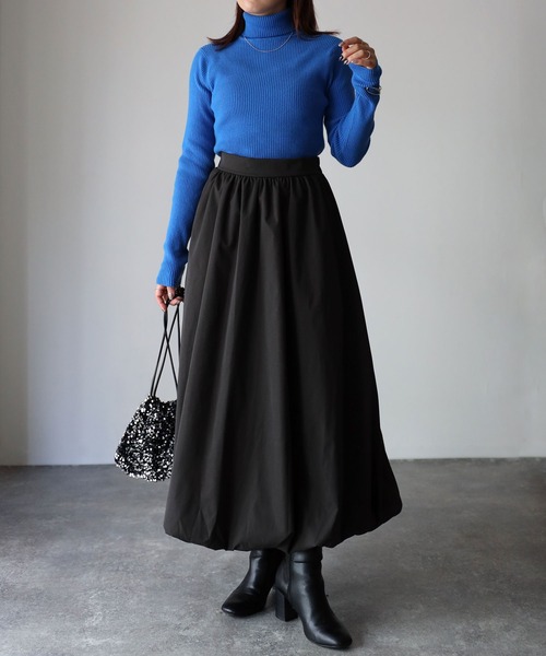 Riberry(リベリー)の「バルーンスカート(スカート・レディース・ブラック/チャコールグレー/ベージュ/ネイビー・MEDIUM)」の17枚目の写真