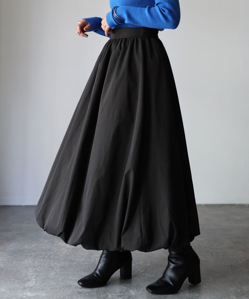 Riberry(リベリー)の「バルーンスカート(スカート・レディース・ブラック/チャコールグレー/ベージュ/ネイビー・MEDIUM)」の15枚目の写真