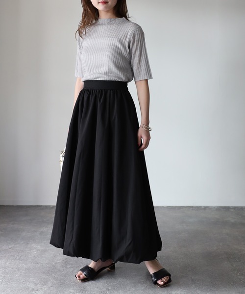 Riberry(リベリー)の「バルーンスカート(スカート・レディース・ブラック/チャコールグレー/ベージュ/ネイビー・MEDIUM)」の20枚目の写真