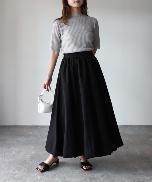 Riberry(リベリー)の「バルーンスカート(スカート・レディース・ブラック/チャコールグレー/ベージュ/ネイビー・MEDIUM)」の21枚目の写真