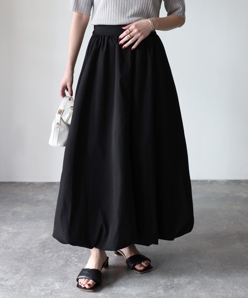 Riberry(リベリー)の「バルーンスカート(スカート・レディース・ブラック/チャコールグレー/ベージュ/ネイビー・MEDIUM)」の22枚目の写真