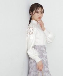 PROPORTION BODY DRESSING | フラワー刺繍肩あきニット / 1214170101(ニット/セーター)