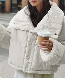 Girly Doll | リバーシブル エコダウン＆ボアブルゾン(ブルゾン)