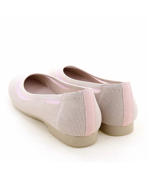 軽量｜ニットフラットシューズ 8710555（バレエシューズ）｜byあしながおじさん（バイアシナガオジサン）