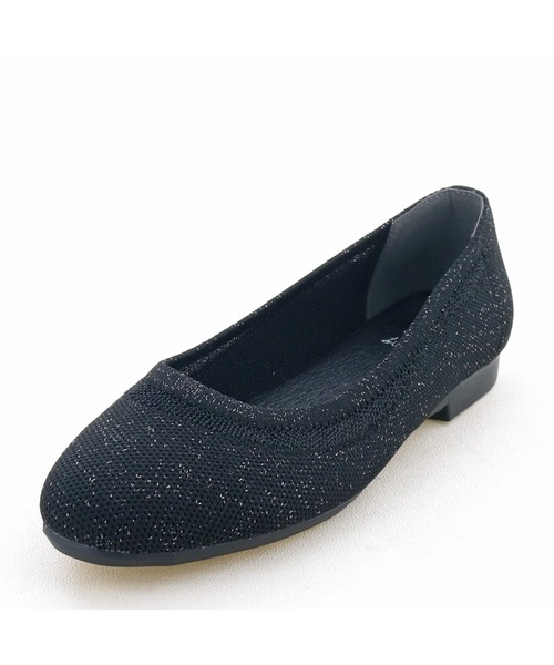 軽量｜ニットフラットシューズ 8710555（バレエシューズ）｜byあしながおじさん（バイアシナガオジサン）