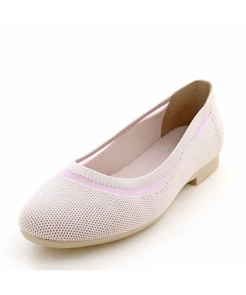 軽量｜ニットフラットシューズ 8710555（バレエシューズ）｜byあしながおじさん（バイアシナガオジサン）