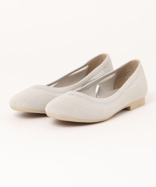 軽量｜ニットフラットシューズ 8710555（バレエシューズ）｜byあしながおじさん（バイアシナガオジサン）