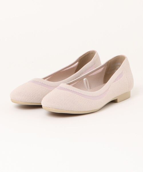 軽量｜ニットフラットシューズ 8710555（バレエシューズ）｜byあしながおじさん（バイアシナガオジサン）