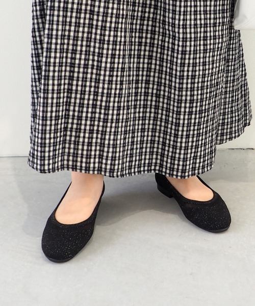 軽量｜ニットフラットシューズ 8710555（バレエシューズ）｜byあしながおじさん（バイアシナガオジサン）