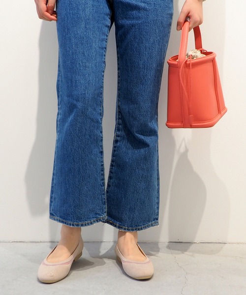 軽量｜ニットフラットシューズ 8710555（バレエシューズ）｜byあしながおじさん（バイアシナガオジサン）