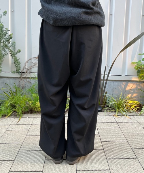 BROKEN BASE(ブロークンベース)の「ワイドタックスラックス(スラックス・メンズ・グレー/ブラック・LARGE/MEDIUM)」の10枚目の写真