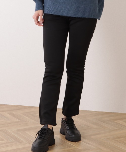 Lace Ladies(レースレディース)の「裏起毛ハイウエストストレッチストレートパンツ(その他パンツ・レディース・ブラック・S/XL/M/L)」の1枚目の写真