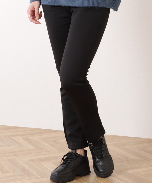 Lace Ladies(レースレディース)の「裏起毛ハイウエストストレッチストレートパンツ(その他パンツ・レディース・ブラック・S/XL/M/L)」の2枚目の写真
