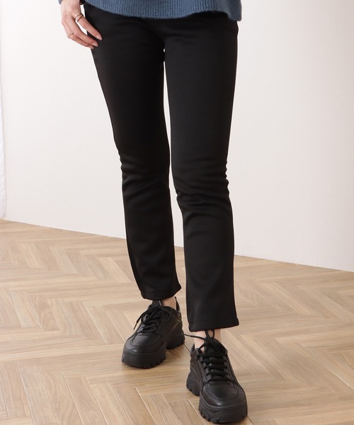 Lace Ladies(レースレディース)の「裏起毛ハイウエストストレッチストレートパンツ(その他パンツ・レディース・ブラック・S/XL/M/L)」の4枚目の写真