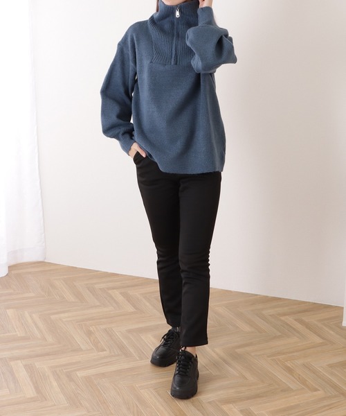Lace Ladies(レースレディース)の「裏起毛ハイウエストストレッチストレートパンツ(その他パンツ・レディース・ブラック・S/XL/M/L)」の16枚目の写真