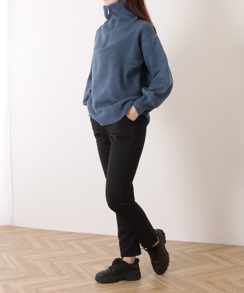Lace Ladies(レースレディース)の「裏起毛ハイウエストストレッチストレートパンツ(その他パンツ・レディース・ブラック・S/XL/M/L)」の19枚目の写真