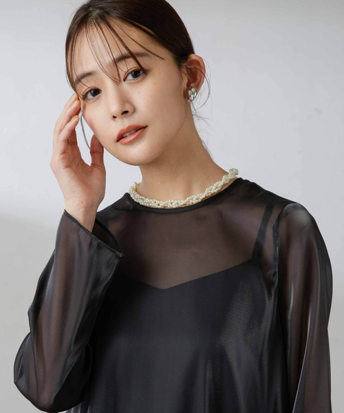 kaene（カエン）の「Kaene/パール2wayベルト（ベルト・レディース・オフホワイト・FREE）」の7枚目の写真