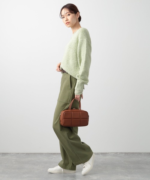 ADD CULUMN（アドカラム）の「BARNYARDSTORM / 【ADD CULUMN】アドカラム 別注PUFF BAG（ハンドバッグ・レディース・ブラウン/ブルー・FREE）」の8枚目の写真