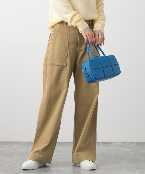 ADD CULUMN（アドカラム）の「BARNYARDSTORM / 【ADD CULUMN】アドカラム 別注PUFF BAG（ハンドバッグ・レディース・ブラウン/ブルー・FREE）」の13枚目の写真