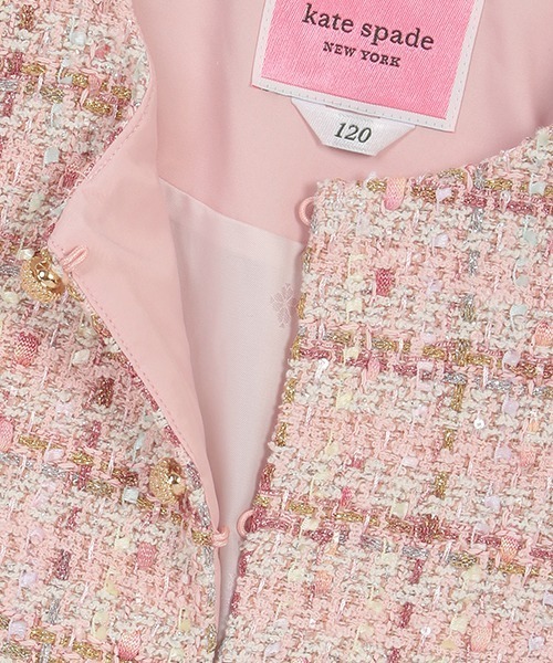 新品　ケイトスペード　ジャケット　120-130 白 kate spade NEW YORK - 新品 120 ケイトスペード 白 ジャケット 入学式