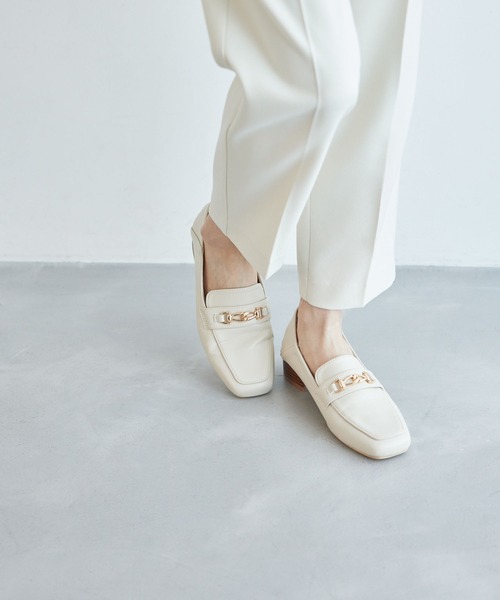 ROPE' PICNIC（ロペピクニック）の「スクエアトゥビットローファーバブーシュ（ローファー・レディース・ブラック/キナリ/イエロー系その他2・23.0cm/24.0cm/24.5cm/23.5cm）」の2枚目の写真