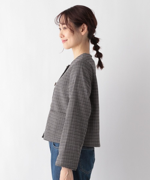 季節保管前SALE！ブラミンク　ツィードジャケット36 季節保管前SALE！ブラミンク ツィードジャケット36