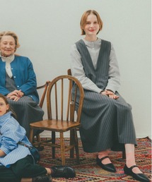 【conges payesコラボ】Ｖネックジャンパースカート[プチ・プラスサイズあり]