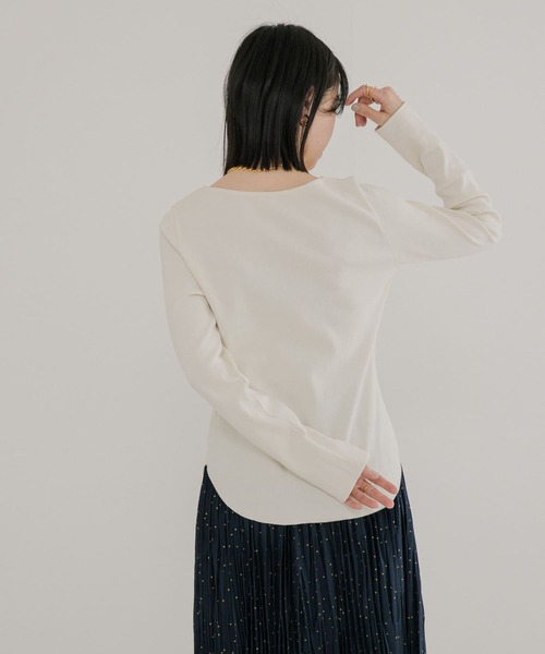 cherry　フライスボートネックカットソー &amp; テーパードワイドパンツ URBAN RESEARCH（アーバンリサーチ）の「『MADE IN JAPAN』 ボート