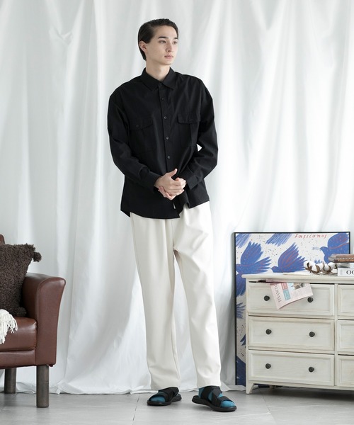 aimoha(アイモハ)の「aimoha men SLIM STRAIGHT SLACKS スリムストレートスラックス(スラックス・メンズ・グリーン/ブラック/ベージュ・SMALL/MEDIUM/LARGE/X-LARGE/XX-LARGE/XXX-LARGE)」の18枚目の写真