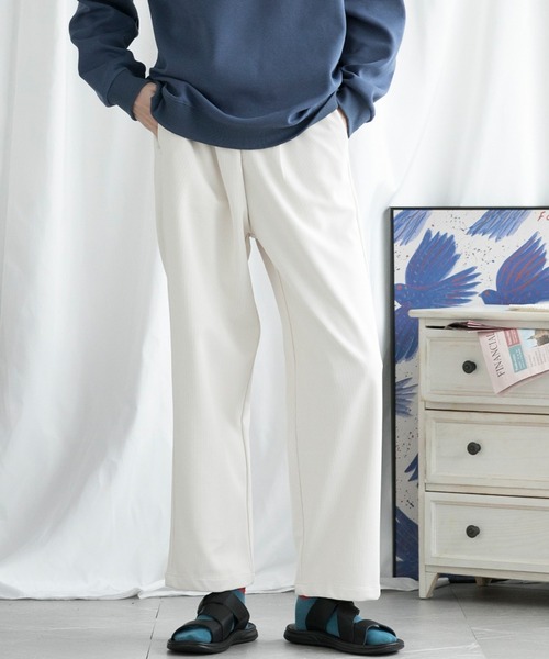 aimoha(アイモハ)の「aimoha men SLIM STRAIGHT SLACKS スリムストレートスラックス(スラックス・メンズ・グリーン/ブラック/ベージュ・SMALL/MEDIUM/LARGE/X-LARGE/XX-LARGE/XXX-LARGE)」の15枚目の写真