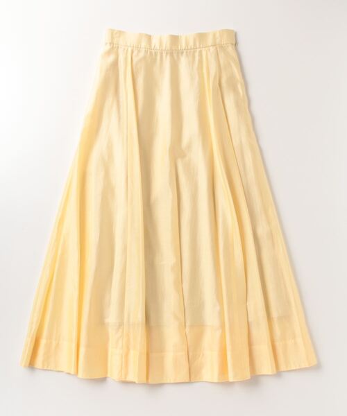 NOLLEY’S Sophi(ノーリーズソフィ)の「《セットアップ対応》シアーローンフレアスカート(スカート・レディース・グレイッシュベージュ/ベビーピンク/ライトグリーン/ブラック/サックスブルー/イエロー・36/34/38)」の5枚目の写真