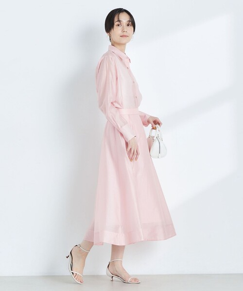 NOLLEY’S Sophi(ノーリーズソフィ)の「《セットアップ対応》シアーローンフレアスカート(スカート・レディース・グレイッシュベージュ/ベビーピンク/ライトグリーン/ブラック/サックスブルー/イエロー・36/34/38)」の8枚目の写真