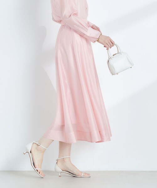 NOLLEY’S Sophi(ノーリーズソフィ)の「《セットアップ対応》シアーローンフレアスカート(スカート・レディース・グレイッシュベージュ/ベビーピンク/ライトグリーン/ブラック/サックスブルー/イエロー・36/34/38)」の19枚目の写真