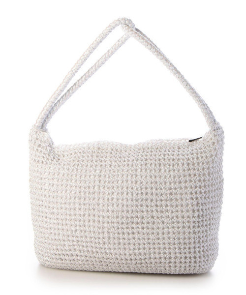 cache cache（カシュ カシュ）の「カシュカシュ cachecache / 2wayハンドルメタリックコード編みトートバッグ（ショルダーバッグ・レディース・マルチ/シルバー/ブラック/ホワイト・FREE）」の16枚目の写真