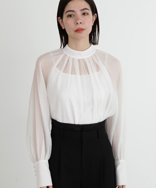 JILL STUART（ジルスチュアート）の「◇シアーエンボスブラウス 