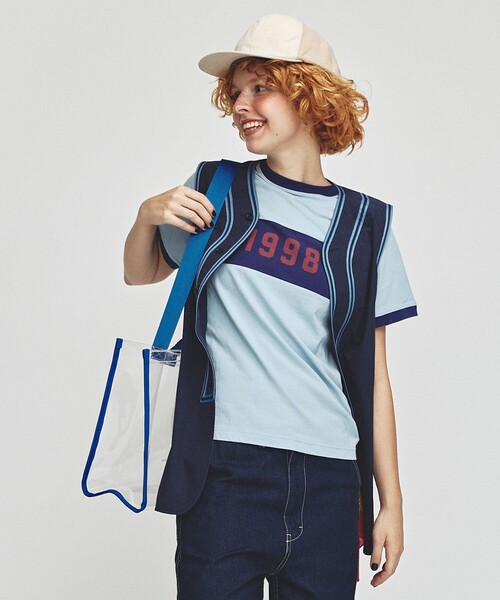 「BEAMS BOY」 ノースリーブブラウス ONE SIZE ネイビー レディース BEAMS BOY（ビームスボーイ）の「BEAMS BOY / ベースボール