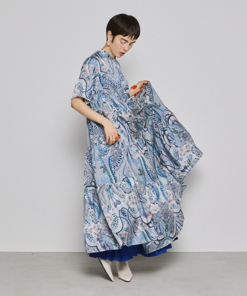 アラベスクティアードワンピース（ワンピース）｜manana suerte