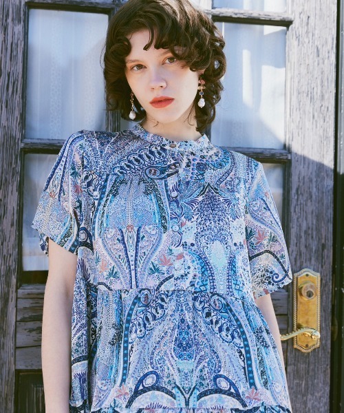 アラベスクティアードワンピース（ワンピース）｜manana suerte