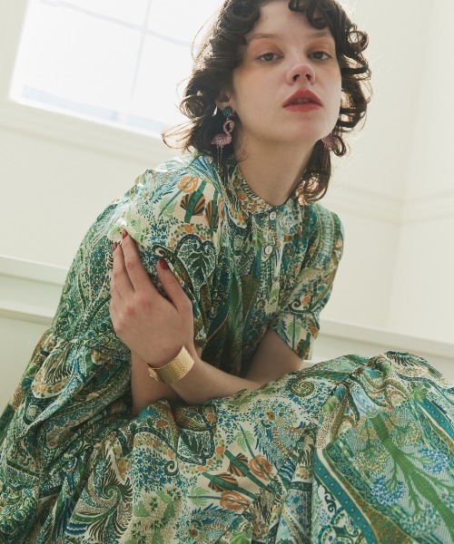 アラベスクティアードワンピース（ワンピース）｜manana suerte