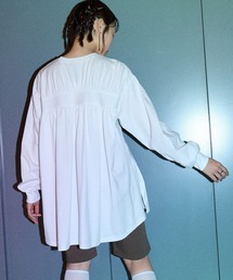 ELLEgirl | バックギャザーチュニックTシャツ【ELLEgirl/エル ガール】(Tシャツ/カットソー)