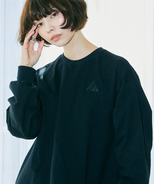 ELLEgirl（エルガール）の「バックギャザーチュニックTシャツ【ELLEgirl/エル ガール】（Tシャツ/カットソー・レディース・ブラック/ホワイト・FREE）」の5枚目の写真