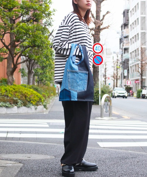 THRIFTY LOOK/スリフティールック LEVIS DENIM GLOCERY TOTE