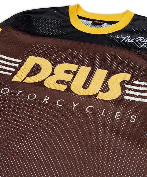 DEUS EX MACHINA（デウスエクスマキナ）の「FANTASMA MOTO JERSEY　ロングスリーブモトジャージ　メッシュ素材　リラックスドフィット（Tシャツ/カットソー・メンズ・ホワイト系その他/ブラウン系その他・MEDIUM/LARGE/X-SMALL/SMALL/X-LARGE）」の12枚目の写真