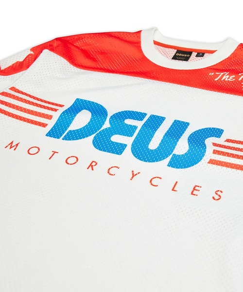 DEUS EX MACHINA（デウスエクスマキナ）の「FANTASMA MOTO JERSEY　ロングスリーブモトジャージ　メッシュ素材　リラックスドフィット（Tシャツ/カットソー・メンズ・ホワイト系その他/ブラウン系その他・MEDIUM/LARGE/X-SMALL/SMALL/X-LARGE）」の6枚目の写真