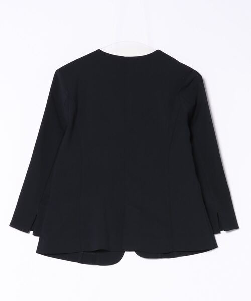 Honeys（ハニーズ）の「８分袖カラーレステーラージャケット（テーラードジャケット・レディース・ネイビー/ベージュ/ライトベージュ/グレイッシュベージュ/ブラック・M/S/LL/L/3L）」の12枚目の写真