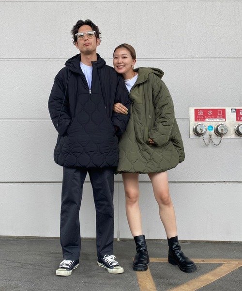 HEILIS(ヘイリス)の「《hideka オリジナル》キルティングテントアノラック / キルティング アノラック フーディー ユニセックス(その他アウター・レディース・カーキ・FREE)」の21枚目の写真