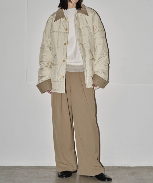 TODAYFUL（トゥデイフル）の「TODAYFUL　Soutiencollar Quilting Jacket ステンカラーキルティングジャケット/12420104（その他アウター・レディース・キナリ/ブラック・36）」の3枚目の写真