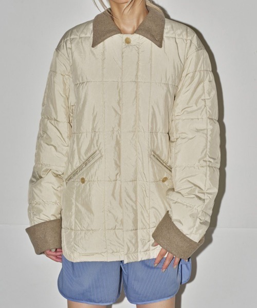 TODAYFUL（トゥデイフル）の「TODAYFUL　Soutiencollar Quilting Jacket ステンカラーキルティングジャケット/12420104（その他アウター・レディース・キナリ/ブラック・36）」の5枚目の写真